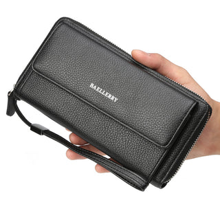 Casual Multi-slot Litchi Pattern Clutch Wallet