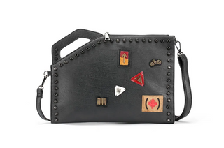 Rivet Appliques Men's Clutch Bag