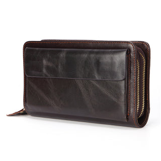 Genuine Leather Large Capacity Men Clutch Wallets