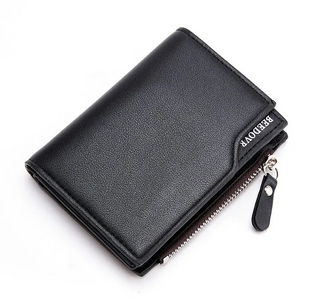 Short Credit & Debit Card Trifold Leather Wallet