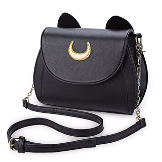 Sailor Moon Ladies  Black Luna Cat Shape Handbag