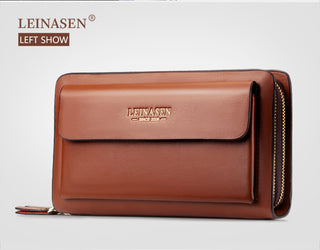 Mens clutch leather wallet