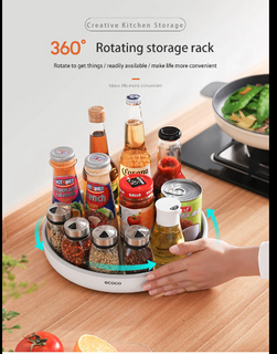 Rotating Storage Rack Multifunctional